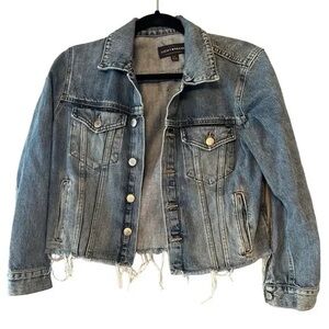 Lucky Brand Light Blue Distressed Jean Jacket